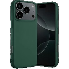 Techroid Apple iPhone 17 Pro Max Nano Içi Kadife Silikon - Koyu Yeşil