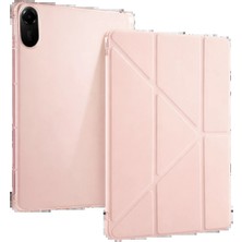 Techroid Xiaomi Redmi Pad 2 Kalemlikli Mars Tablet Kılıfı - Rose Gold