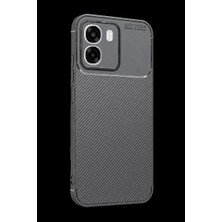 Techroid Oppo Oppo A6T 5g Auto Focus Karbon Kapak - Gri