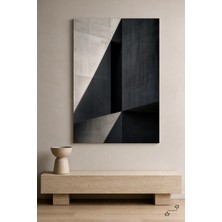 Brütalist Gölge Geometrisi — 30×40 cm Kanvas Tablo