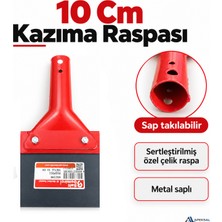 Apeksal Kazıma Raspası – Sertleştirilmiş Çelik Raspa Metal Saplı Yer Duvar Alçı Sıva
