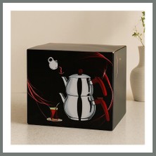 Bezos Paslanmaz Çelik Çaydanlık Seti (1l + 2l) Küre Model Mmbz