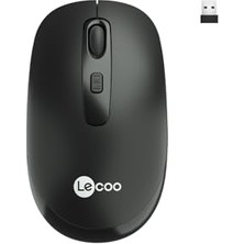 WS205 2.4 Ghz Kablosuz Sağ ve Sol Elle Kullanıma Uygun 10 M Kullanım Mesafesi Yüksek Hızlı Kaydırma 1600DPI 4 Tuşlu Optik Mouse Siyah