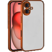 Techroid Apple iPhone 17 Razer Lensli Silikon - Turuncu