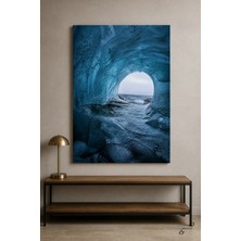 Mavi Buzul Mağarası — 30×40 cm Kanvas Tablo