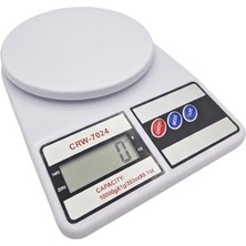 Crown Dijital Mutfak Terazisi; 10 kg Kapasite, Yüksek Hassasiyetli Hassas Terazi, Dara Fonksiyonlu (Tare), LCD Ekran, Pişirme ve Diyet Için Elektronik Gramaj Tartısı, Beyaz