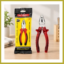 Bezos Saplı Pense 180 mm (7") Kırmızı Şeffaf Bcks