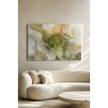 Hücre Bahçesi — Biyomorfik Form — 30×40 cm Kanvas Tablo