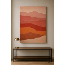 Terracotta Katmanlar — 30×40 cm Kanvas Tablo
