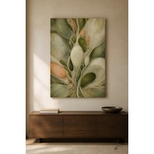 Tohum Ritmi — Biyomorfik Form — 30×40 cm Kanvas Tablo