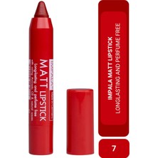 İmpala Impala Matt Lipstick Suya Dayanıklı ve Uzun Süre Kalıcı Mat Ruj 07 Scarlet