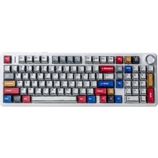 F99 Pro 3 Modlu Rgb Hot Swap Mekanik Star Vector Switch Kablosuz Makrolu Klavye, Comic