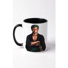 Desene Bak One Piece Zoro Baskılı Seramik Anime Hediye Kupa Bardak