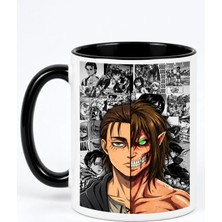 Desene Bak Attack On Titan Eren Yeager Porselen Anime Hediye Kupa Bardak