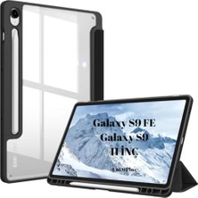 Kılıf, Grafiti Şeffaf Kalem Bölmeli X710 X716 X718 X510 X516 Siyah, Samsung Galaxy Tab S9 Fe; S9 11INÇ ile Uyumlu