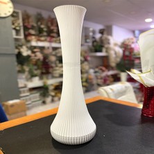Gül Çiçek Sarayı Silindir Uzun Saksı Plastik- Uzun Saksı Plastik- Bambu Saksısı
