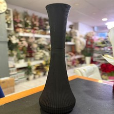 Gül Çiçek Sarayı Silindir Plastik Saksı, Bambu Saksısı, Uzun Silindir Tüp Saksı