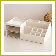 Bezos 2 Çekmeceli 12 Bölmeli Plastik Makyaj ve Takı Organizer Bcks
