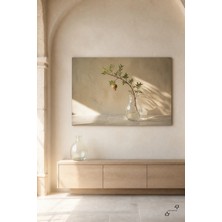Camın Içindeki Sabah — Sakin Katmanlar — 30×40 cm Kanvas Tablo