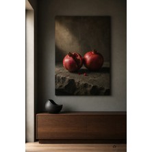 Sessiz Nar — Minimalist Katman — 30×40 cm Kanvas Tablo