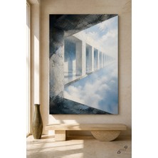 Katlanan Oda — Sürreal Iç Mekan — 30×40 cm Kanvas Tablo