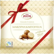 Traditions Marzipan Kartoffeln Badem Ezmesi Topları, Kakaopuder ile Kaplanmış, 100G, 10 Adet