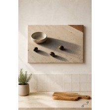 Zeytin Saati Iı — Mutfak Kompozisyonu — 30×40 cm Kanvas Tablo