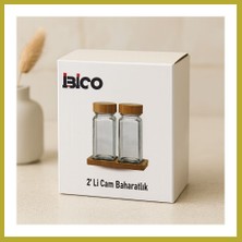 Bezos Bambu Kapaklı Cam Baharatlık Bcks