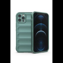 Apple iPhone 12 Pro Kılıf Optimum Silikon - Koyu Yeşil