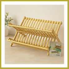 Bezos Bambu Tezgah Üstü Bulaşıklık ve Tabaklık 46X33 cm Bcks