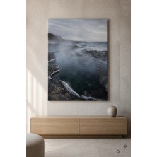 Sessiz Termal — Akışkan Element — 30×40 cm Kanvas Tablo