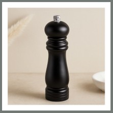 Bezos Küçük Siyah Ahşap Tuz ve Baharat Öğütücü (Çap 4.5 Cm, 15.5 Cm) Mmbz