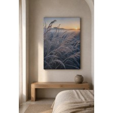 Kırağı Şafağı — Meteorolojik Soyutlama — 30×40 cm Kanvas Tablo