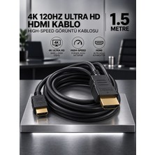 4K High-Speed HDMI Cabble 1.5 Metre 4K 120Hz Pc/ps3/tv Hdtv Ultra Görüntü Kablosu