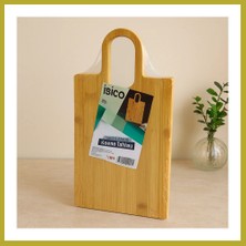 Bezos Bambu Kesme Tahtası Oval Kulplu 20X37 cm Bcks