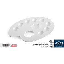 Öğrenci Resim Paleti, Büyük, 30 Cm, 0892
