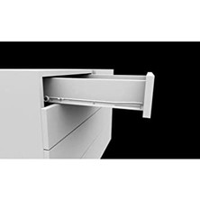 Beyaz Bantlı Çekmece Rayı 1 Takım, 550 mm