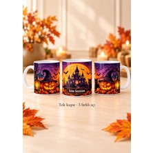 Black One Class Blackoneclass Halloween (Cadılar Bayramı) Temalı Özel Tasarımlı Porselen Kupa Bardak S1
