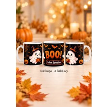 Black One Class Blackoneclass Halloween (Cadılar Bayramı) Temalı Özel Tasarımlı Porselen Kupa Bardak S2