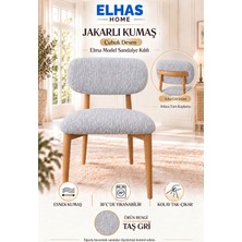ELHAS Jakarlı Kumaş Çubuk Desen Tam Kaplama Elma Model Sandalye Kılıfı – 2 Parça ( 1 Adet )