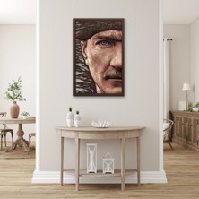 Steelartdec Kasketli Mavi Gözlü Adam Metal Tablo