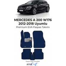 Otocraft Mercedes A 200 W176 2012-2018 Uyumlu Lacivert 3D Havuzlu Eva Oto Paspas Takımı 5 Parça Araca Özel