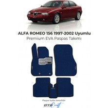 Otocraft Alfa Romeo 156 1997-2002 Uyumlu Lacivert 3D Havuzlu Eva Oto Paspas Takımı 5 Parça Araca Özel