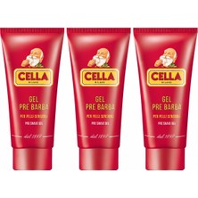 Cella Gel Pre Barba Tıraş Öncesi Yumuşatıcı Jel 3 x 75 ml