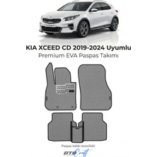 Otocraft Kia Xceed CD 2019-2024 Uyumlu Gri 3D Havuzlu Eva Oto Paspas Takımı 5 Parça Araca Özel