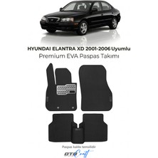 Otocraft Hyundai Elantra Xd 2001-2006 Uyumlu Siyah 3D Havuzlu Eva Oto Paspas Takımı 5 Parça Araca Özel