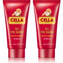 Cella Gel Pre Barba Tıraş Öncesi Yumuşatıcı Jel 2 x 75 ml