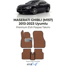 Otocraft Maserati Ghibli (M157) 2013-2023 Uyumlu Taba Turuncu 3D Havuzlu Eva Oto Paspas Takımı 5 Parça Araca Özel