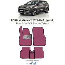 Otocraft Ford Kuga Mk2 2013-2016 Uyumlu Pembe 3D Havuzlu Eva Oto Paspas Takımı 5 Parça Araca Özel