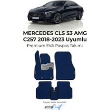 Otocraft Mercedes Cls 53 Amg C257 2018-2023 Uyumlu Lacivert 3D Havuzlu Eva Oto Paspas Takımı 5 Parça Araca Özel